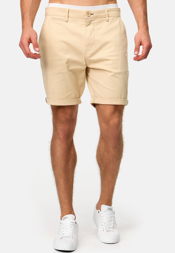 Indicode Herren INBonn Shorts mit 4 Taschen aus 98% Baumwolle