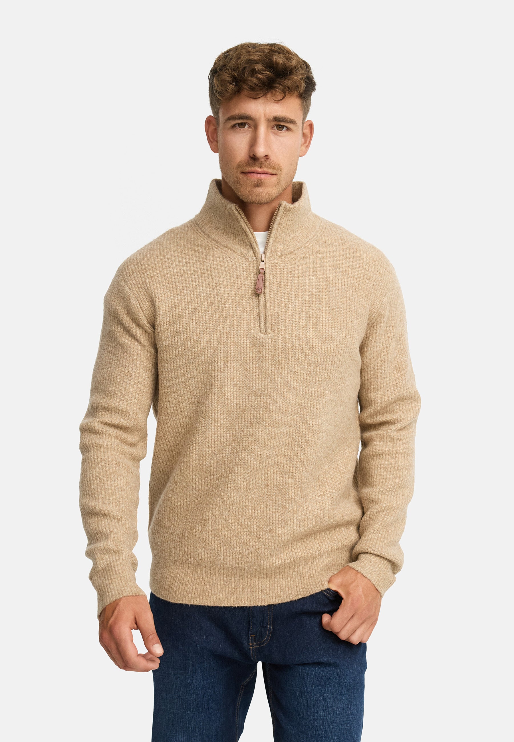 Strickpullover INPeace Half Zip Produktbild