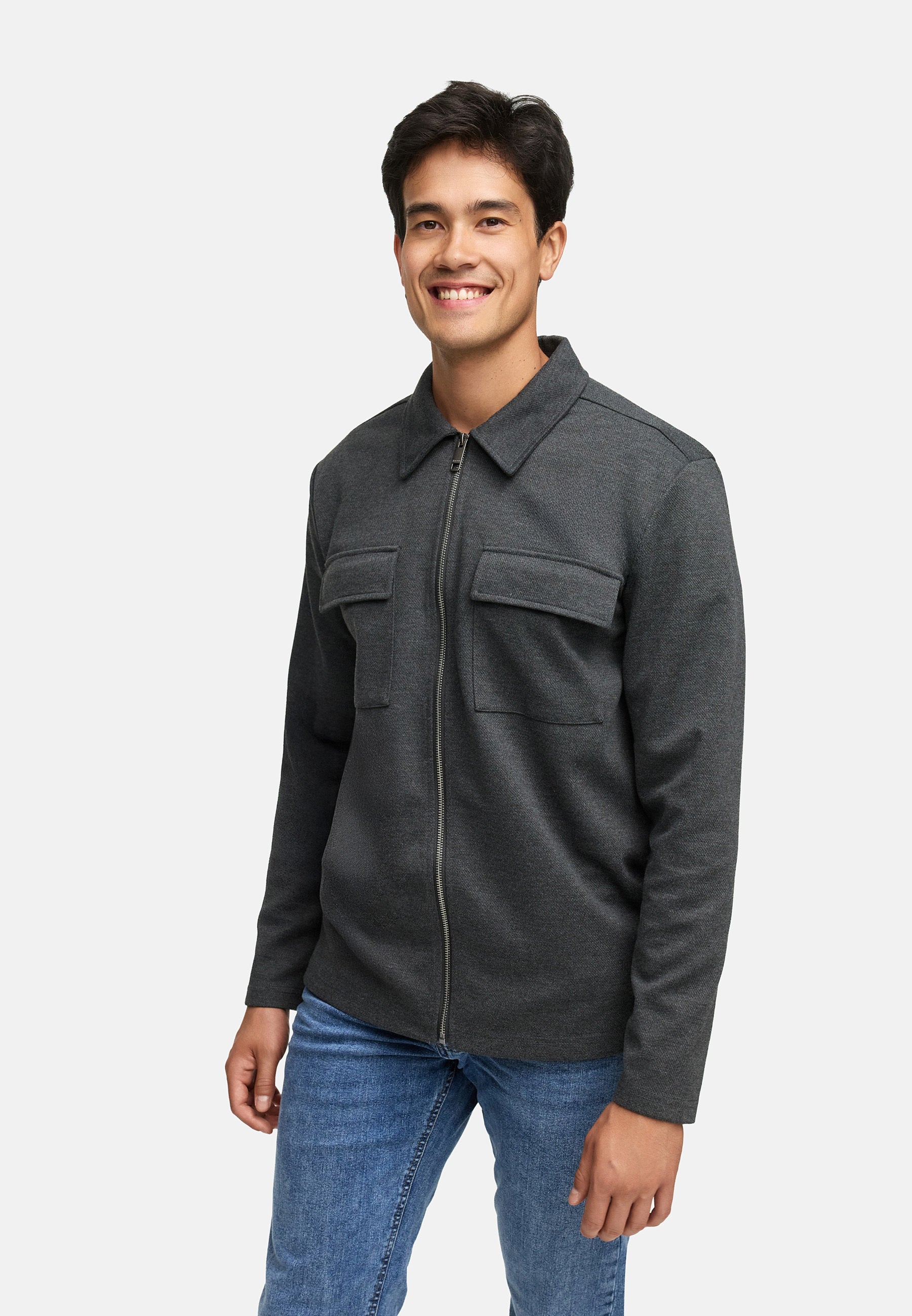 Hemd Langarm INNello Zip Shirt Produktbild