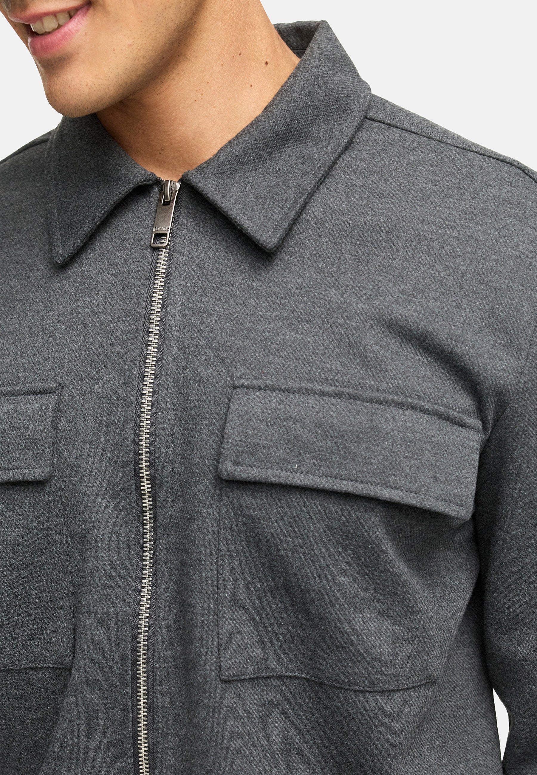 Hemd Langarm INNello Zip Shirt Produktbild