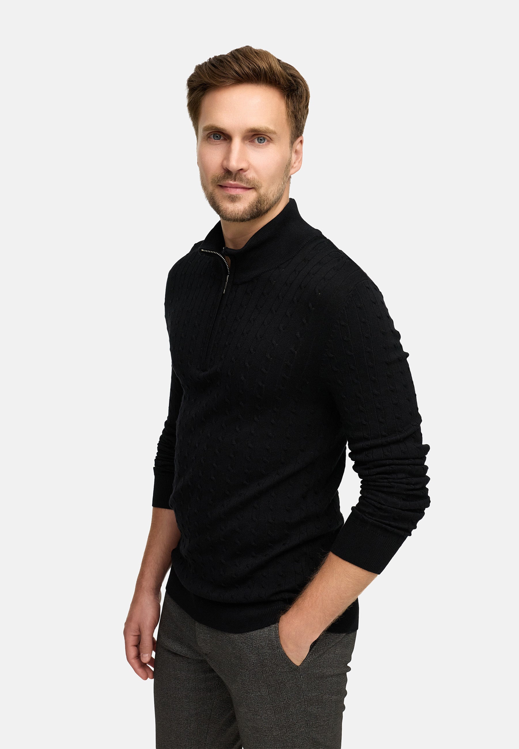 Strickpullover JFCamden half zip knit Produktbild
