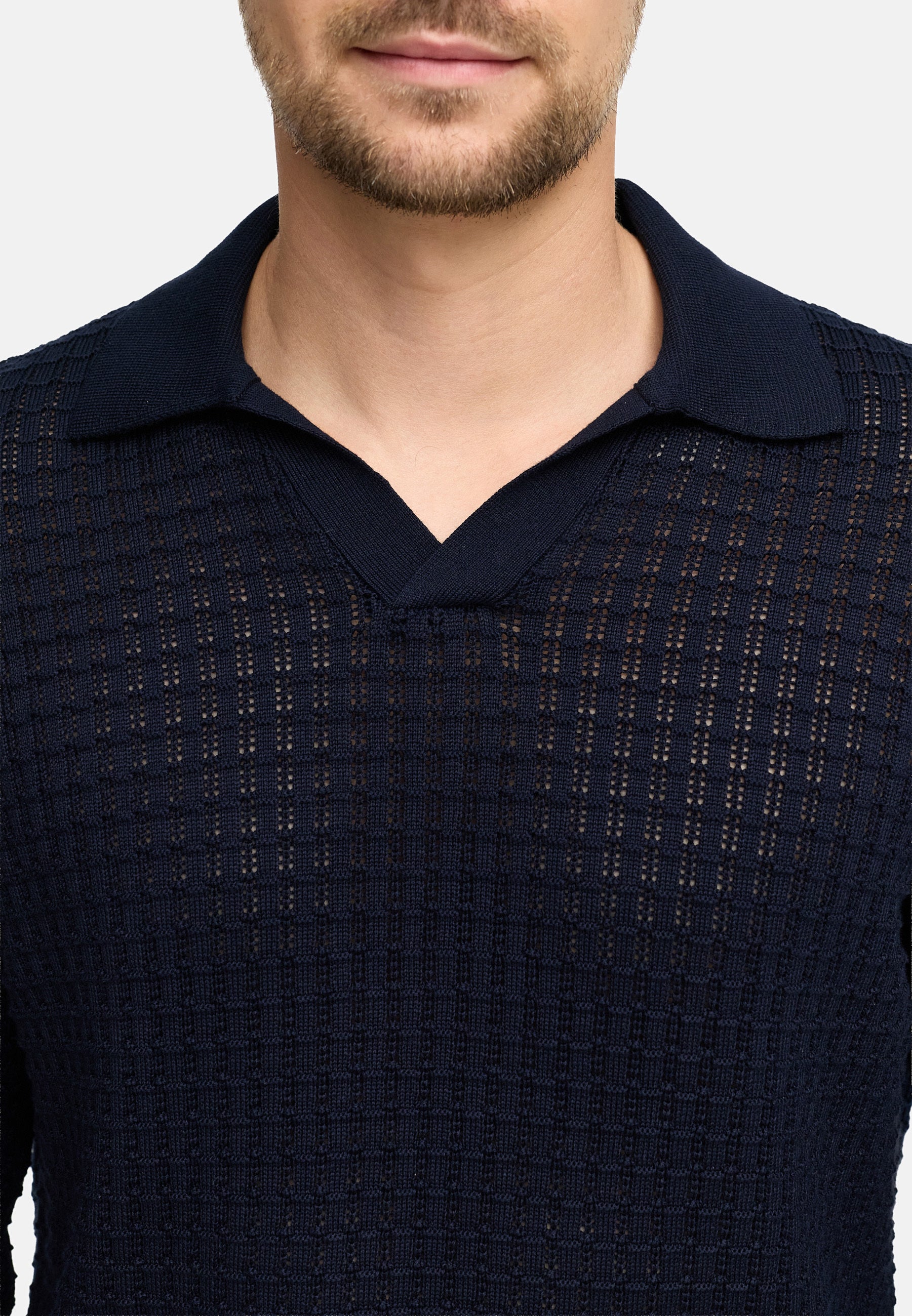 Strickpullover JFLane polo knit Produktbild