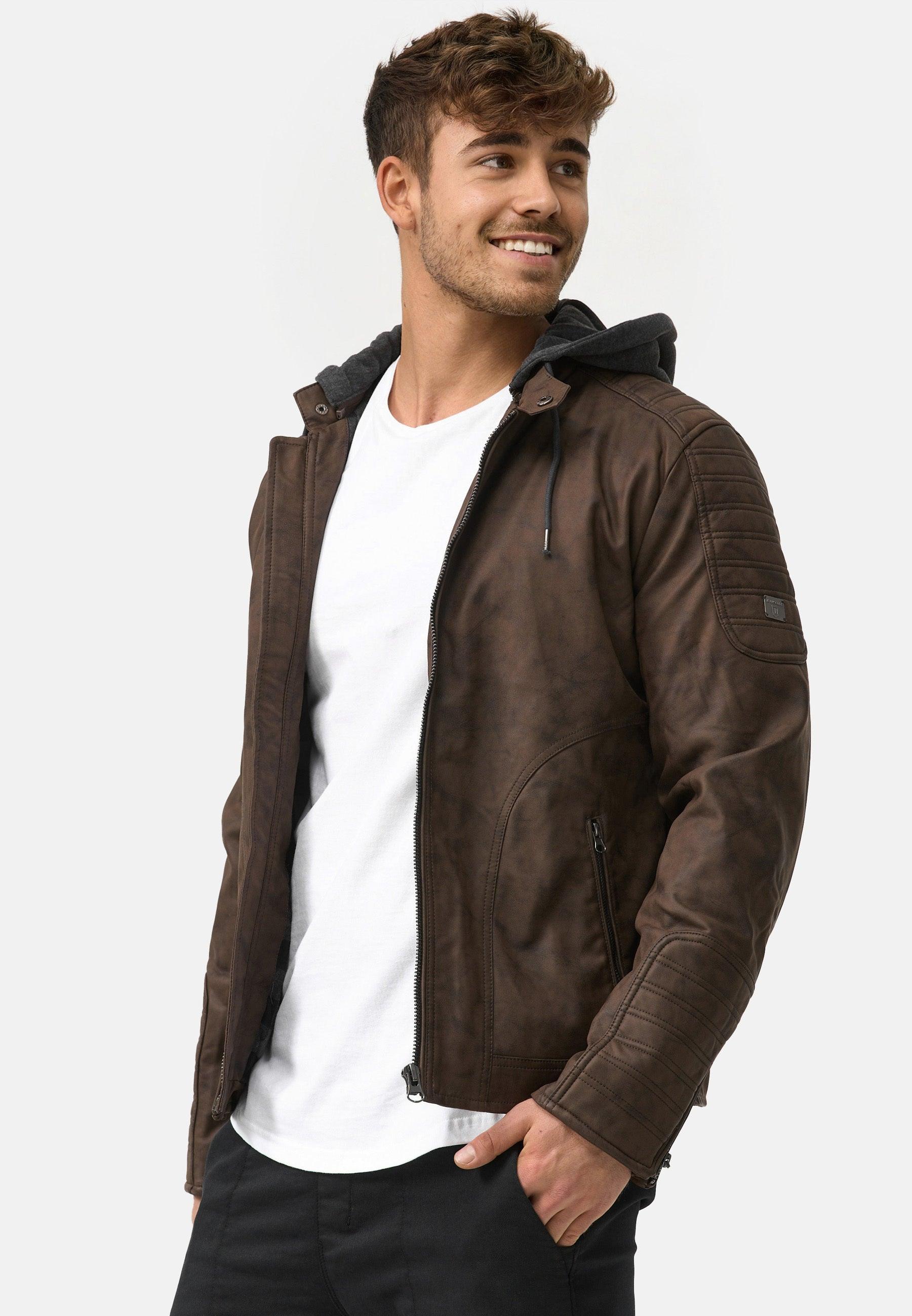 Indicode Hommes Anaheim Cardigan Gilet Avec 2 Poches - Pull Chaud Coton Acrylique Col V