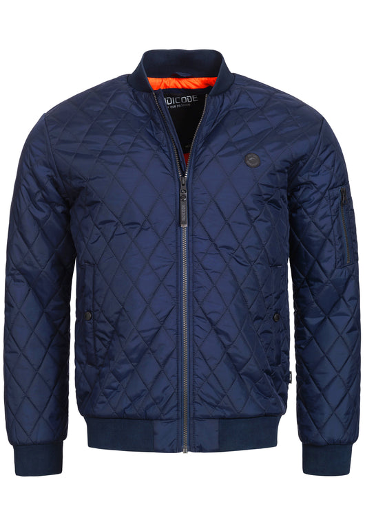 Indicode men's Novak bomber jacket in a down jacket look with a stand-up collar
