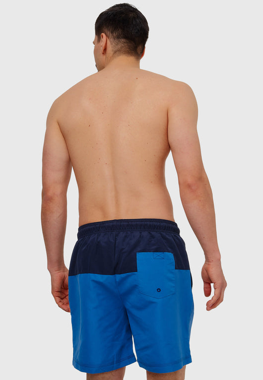 Indicode men's Pruitt swim trunks with 3 pockets and drawstring waist