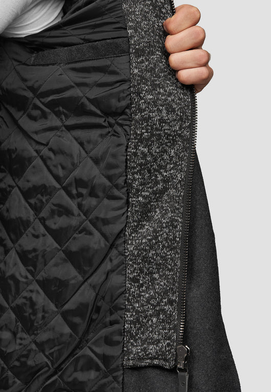 Indicode Men's Cliff short coat made from a high-quality wool blend with a stand-up collar