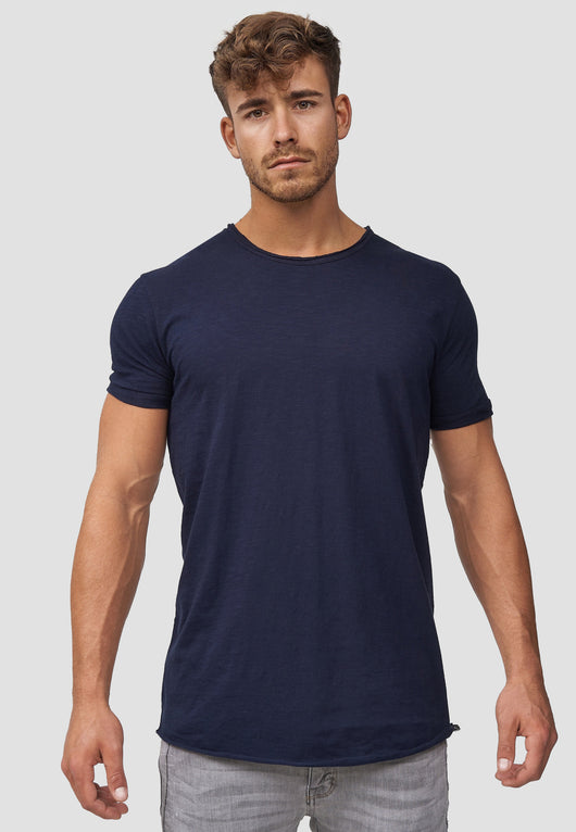 Indicode Men's Willbur Tee Crew Neck T-Shirt Made from 100% Cotton