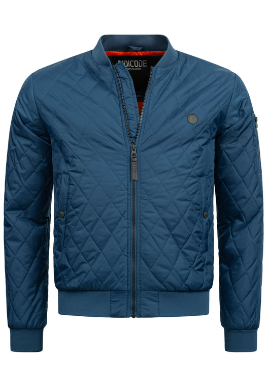 Indicode men's Novak bomber jacket in a down jacket look with a stand-up collar