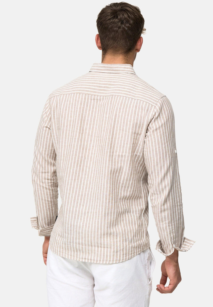 Indicode Herren Brayden Hemd gestreift mit Button-Down-Kragen - INDICODE
