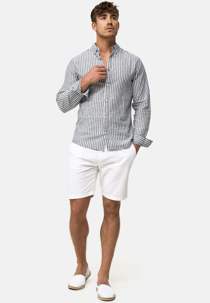 Indicode Herren Brayden Hemd gestreift mit Button-Down-Kragen - INDICODE