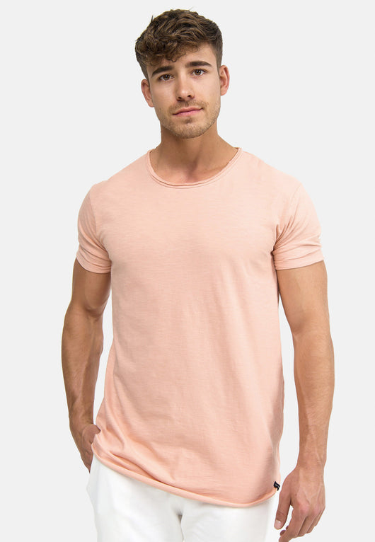 Indicode Men's Willbur Tee Crew Neck T-Shirt Made from 100% Cotton