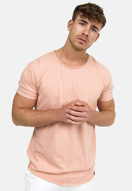Indicode Men's Willbur Tee Crew Neck T-Shirt Made from 100% Cotton