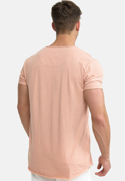 Indicode Men's Willbur Tee Crew Neck T-Shirt Made from 100% Cotton