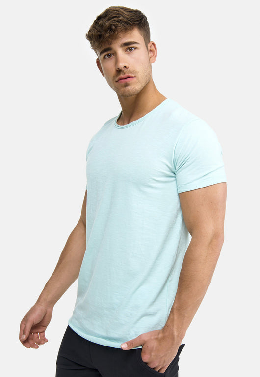 Indicode Men's Willbur Tee Crew Neck T-Shirt Made from 100% Cotton