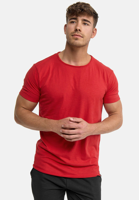 Indicode Men's Willbur Tee Crew Neck T-Shirt Made from 100% Cotton