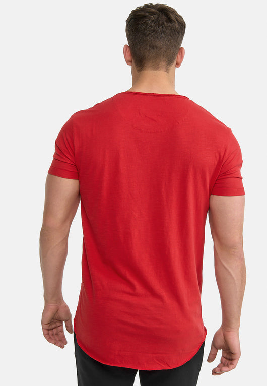 Indicode Men's Willbur Tee Crew Neck T-Shirt Made from 100% Cotton
