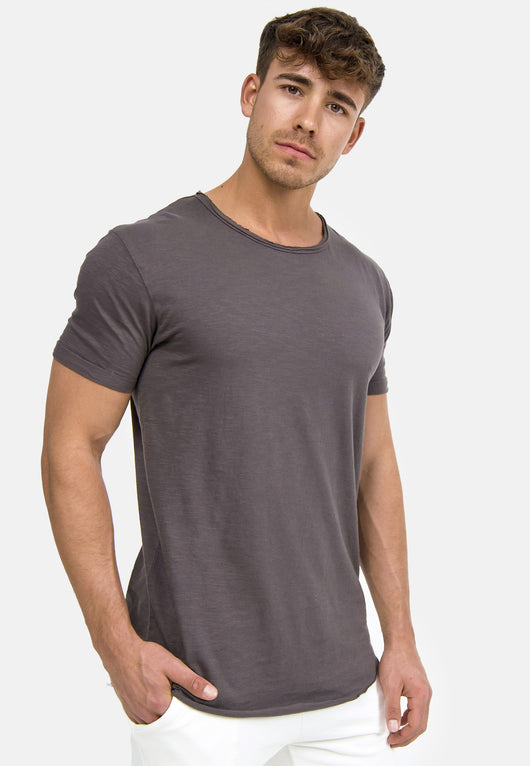 Indicode Men's Willbur Tee Crew Neck T-Shirt Made from 100% Cotton