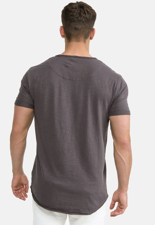 Indicode Men's Willbur Tee Crew Neck T-Shirt Made from 100% Cotton