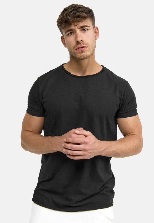 Indicode Men's Willbur Tee Crew Neck T-Shirt Made from 100% Cotton