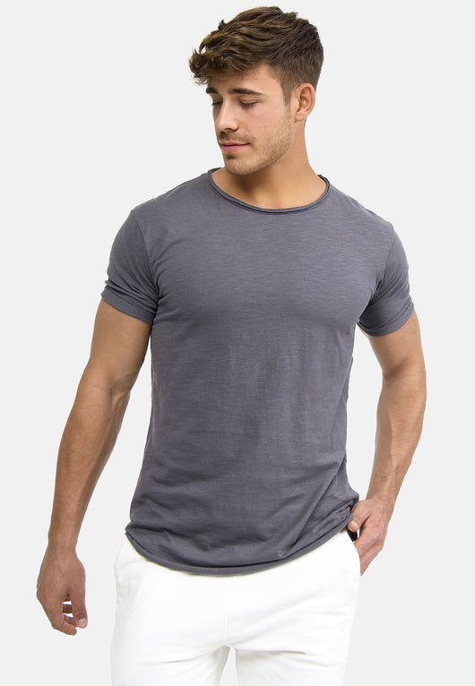 Indicode Men's Willbur Tee Crew Neck T-Shirt Made from 100% Cotton