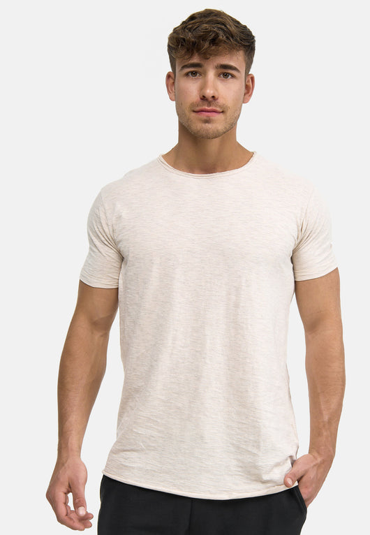 Indicode Men's Willbur Tee Crew Neck T-Shirt Made from 100% Cotton