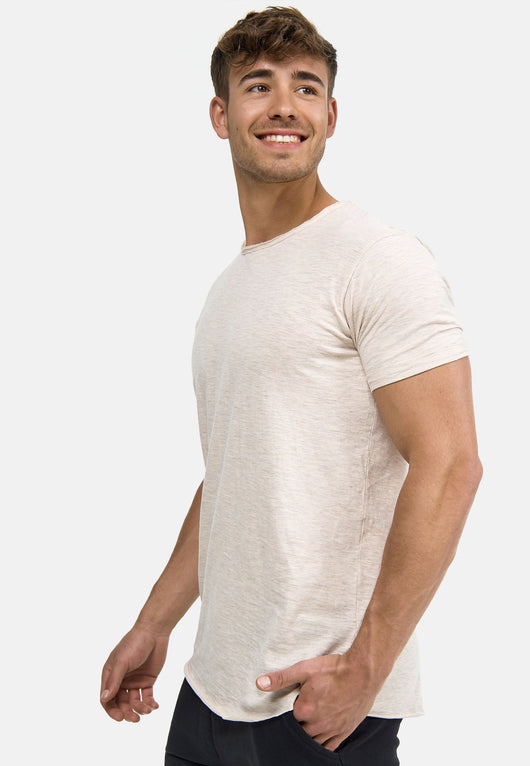 Indicode Men's Willbur Tee Crew Neck T-Shirt Made from 100% Cotton
