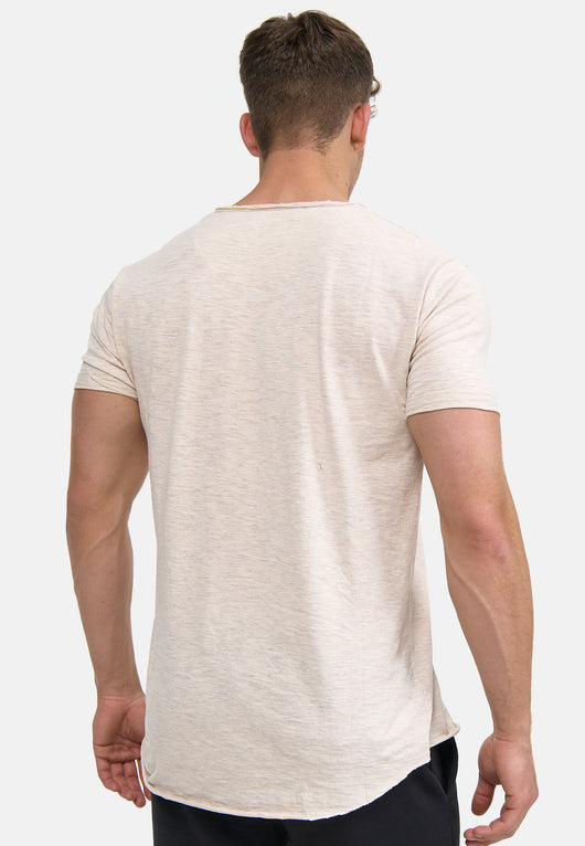 Indicode Men's Willbur Tee Crew Neck T-Shirt Made from 100% Cotton