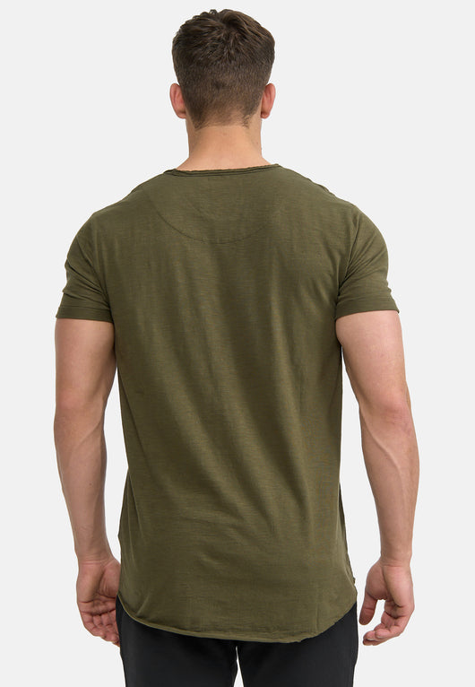 Indicode Men's Willbur Tee Crew Neck T-Shirt Made from 100% Cotton