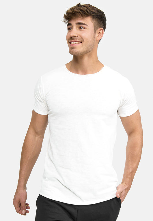 Indicode Men's Willbur Tee Crew Neck T-Shirt Made from 100% Cotton