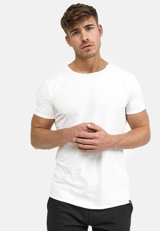 Indicode Men's Willbur Tee Crew Neck T-Shirt Made from 100% Cotton
