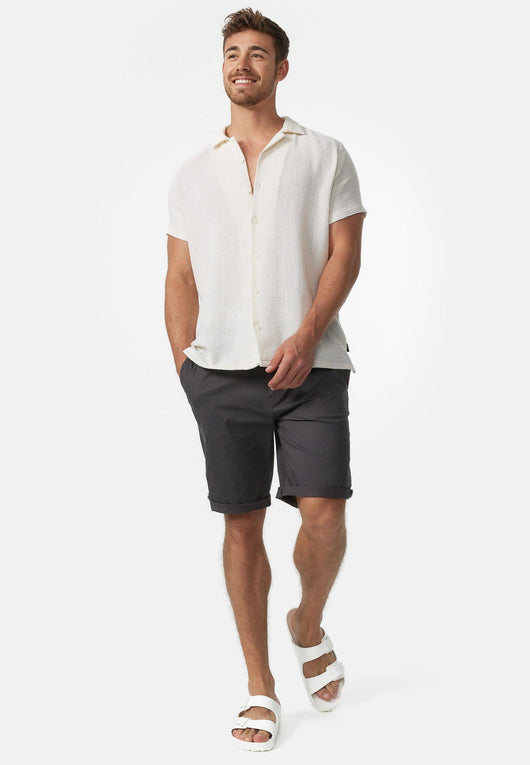 Indicode Herren Creel Chino Shorts mit 5 Taschen inkl. Gürtel aus 98% Baumwolle - INDICODE