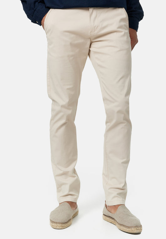 Indicode Men's Cherry Chinos made of cotton incl. belt