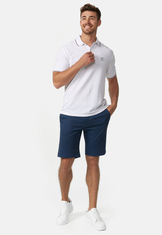 Indicode men's Aalborg chino shorts with 4 pockets made of viscose stretch
