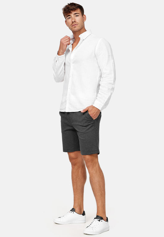 Indicode men's Aalborg chino shorts with 4 pockets made of viscose stretch