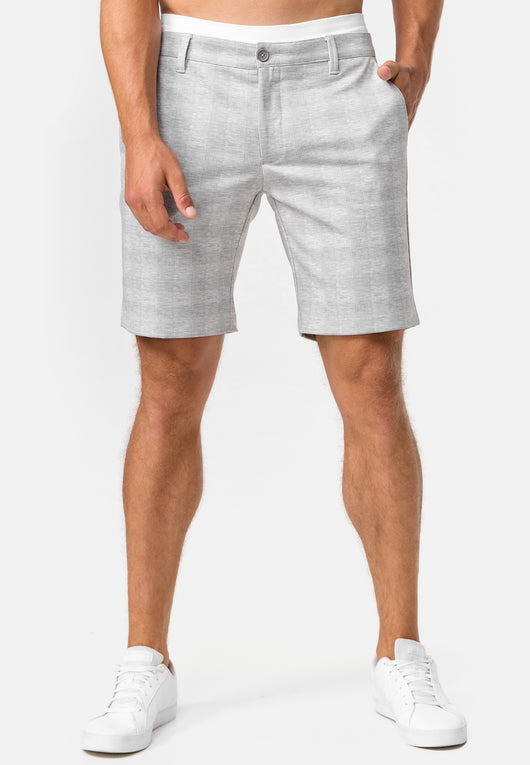 Indicode men's Aalborg chino shorts with 4 pockets made of viscose stretch