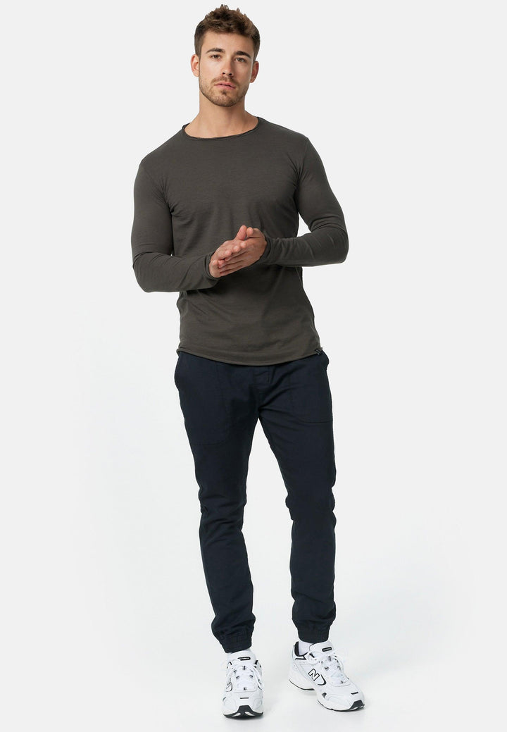 Indicode Herren Willbur Longsleeve Langarmshirt aus 100% Baumwolle - INDICODE