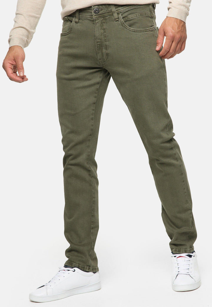 Indicode Herren INSamario Jeanshose aus 99% Baumwolle mit 5 Taschen - INDICODE