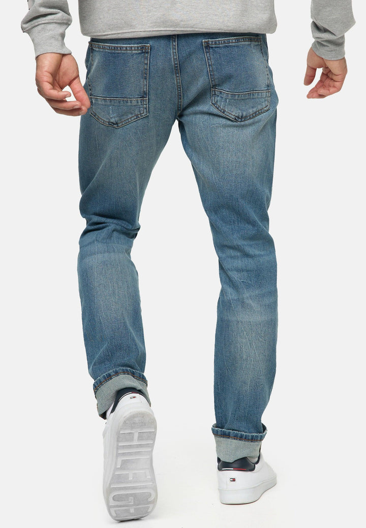 Indicode Herren INSmalinos Jeanshose aus 99% Baumwolle mit 5 Taschen - INDICODE