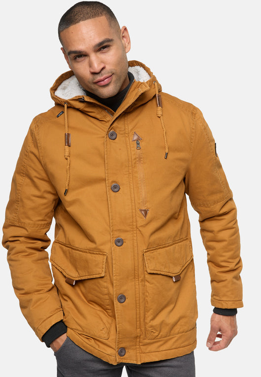 Indicode Herren INCrossing Winterjacke mit Kapuze gefüttert