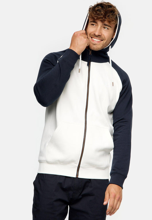 INDICODE JEANS INPULKO - Sweater met rits - army/kaki INDICODE JEANS INPULKO - Sweater met rits - army/kaki