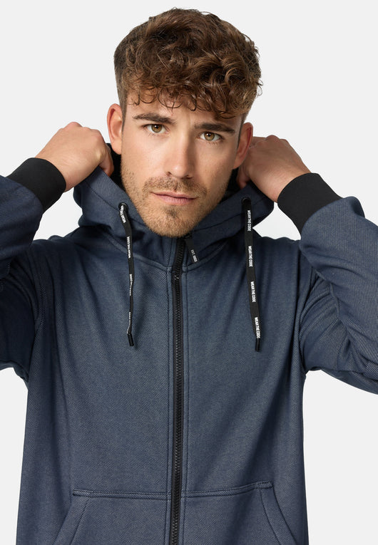 Indicode Herren INDuff Sweatjacke mit Kapuze & Reißverschluss