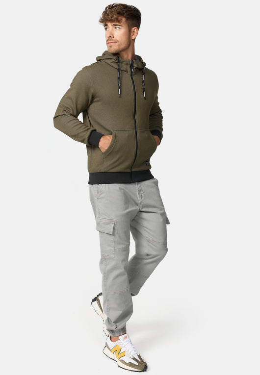 Indicode Herren INDuff Sweatjacke mit Kapuze & Reißverschluss