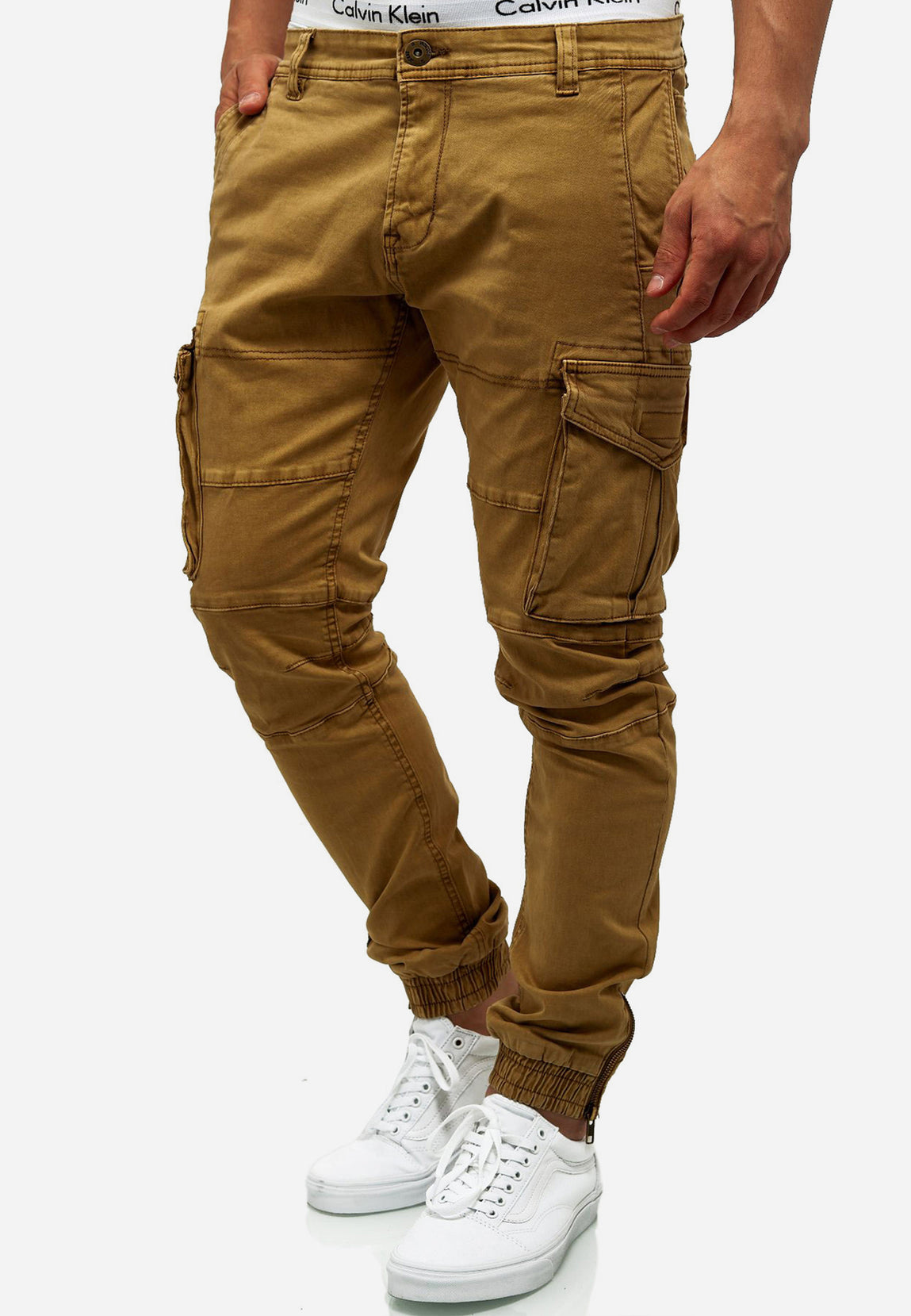 Indicode Men's Alex 6 Pocket Cotton Cargo Pants – INDICODE
