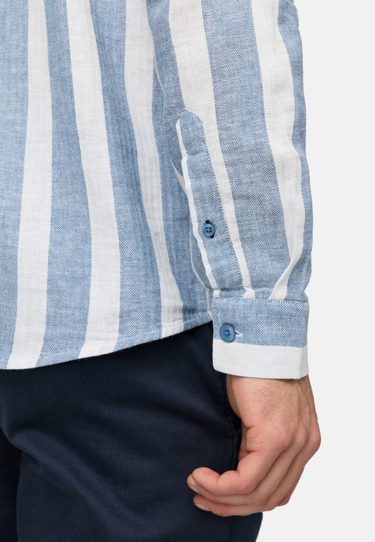 Indicode Herren Brayden Hemd gestreift mit Button-Down-Kragen