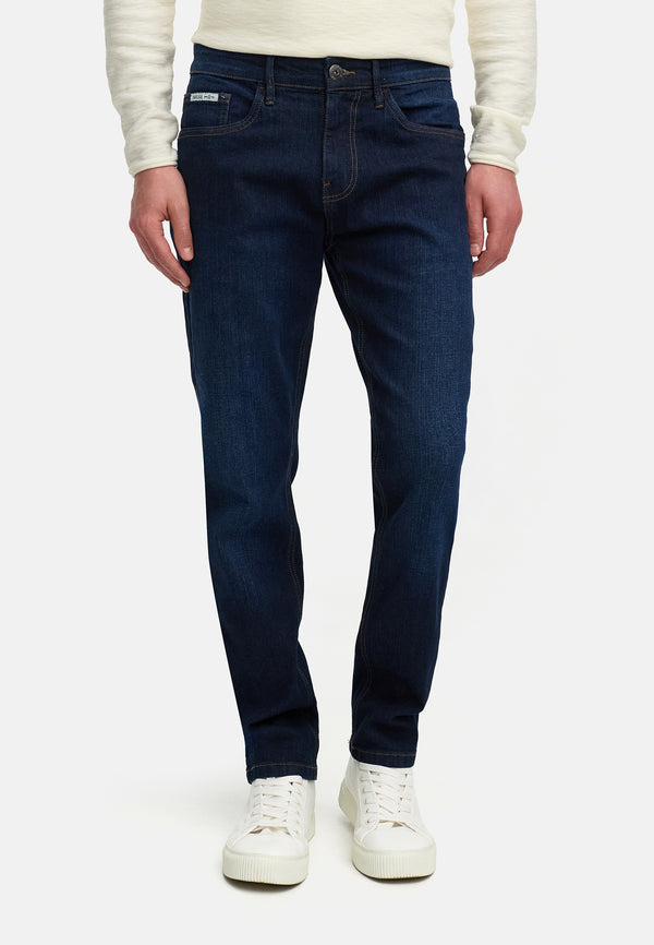 Indicode men's Texas denim pants made from a cotton blend with stretch content