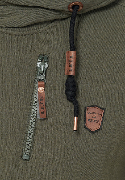 Indicode Men's Elm Hooded Sweat Jacket