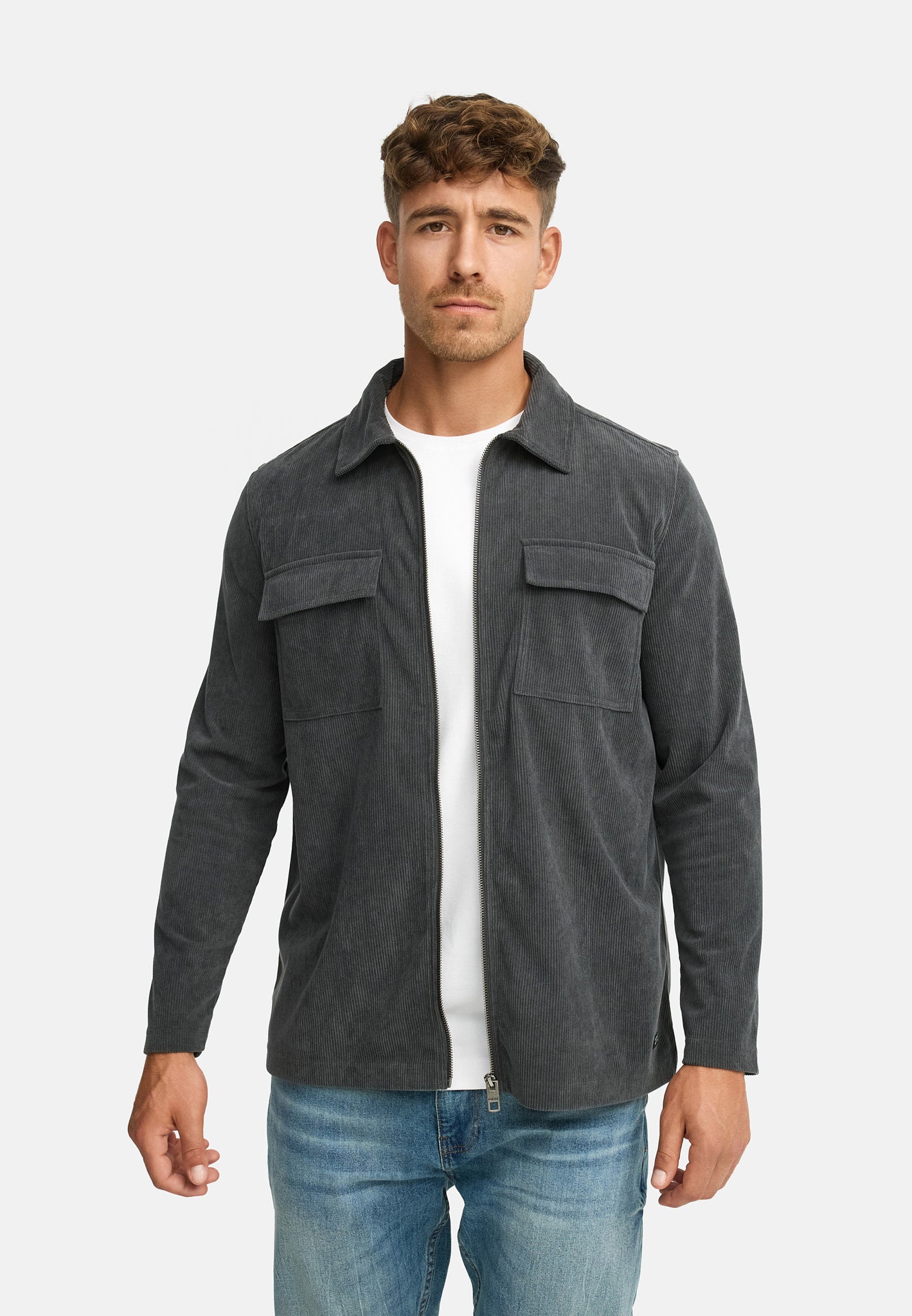 Hemd Langarm INNemoto Zip Shirt