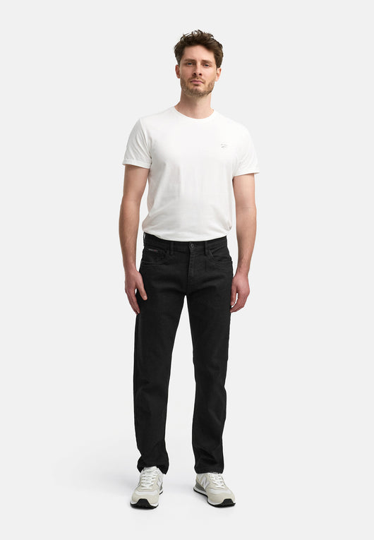 Indicode men's Texas denim pants made from a cotton blend with stretch content