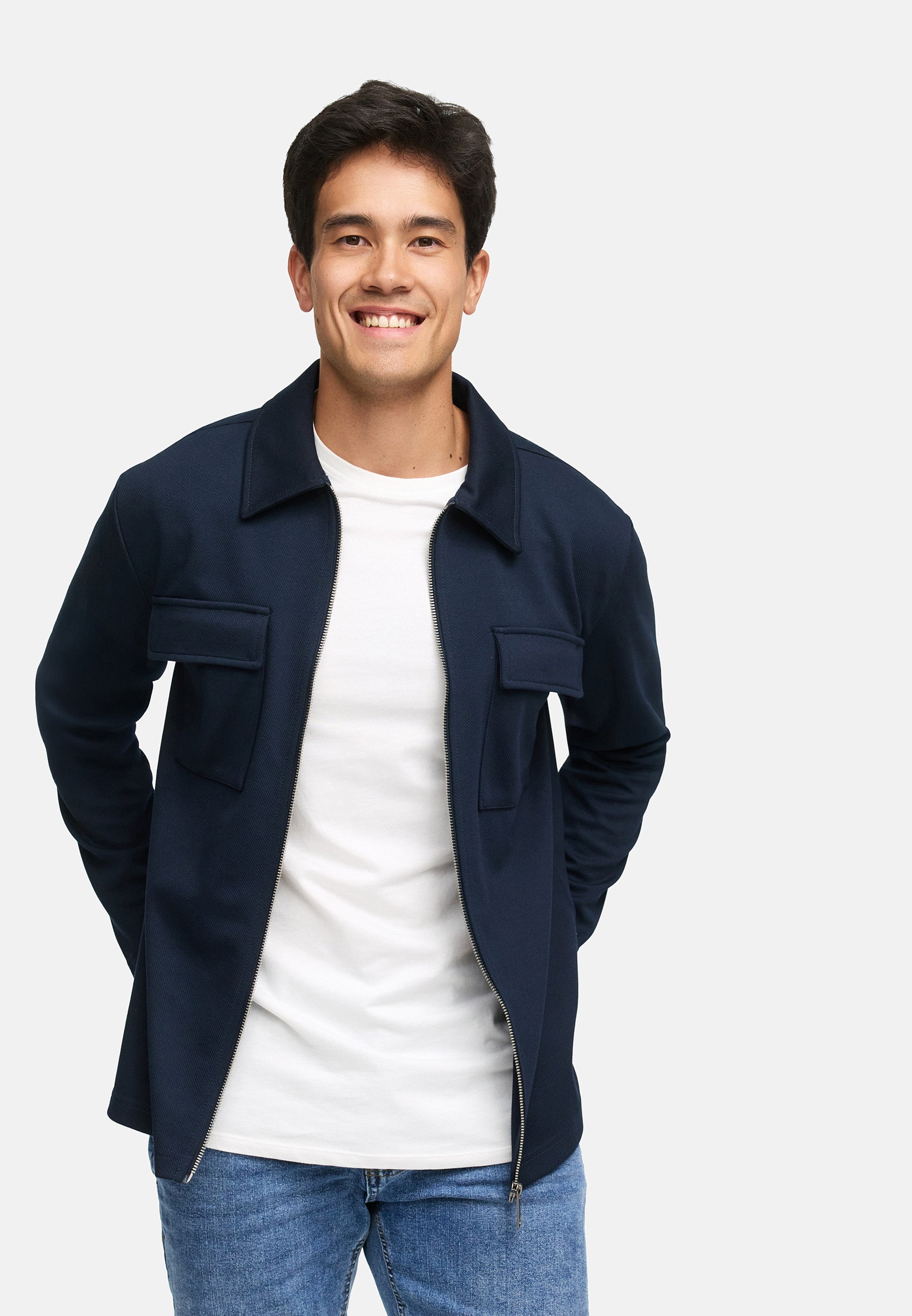 Hemd Langarm INNello Zip Shirt Produktbild