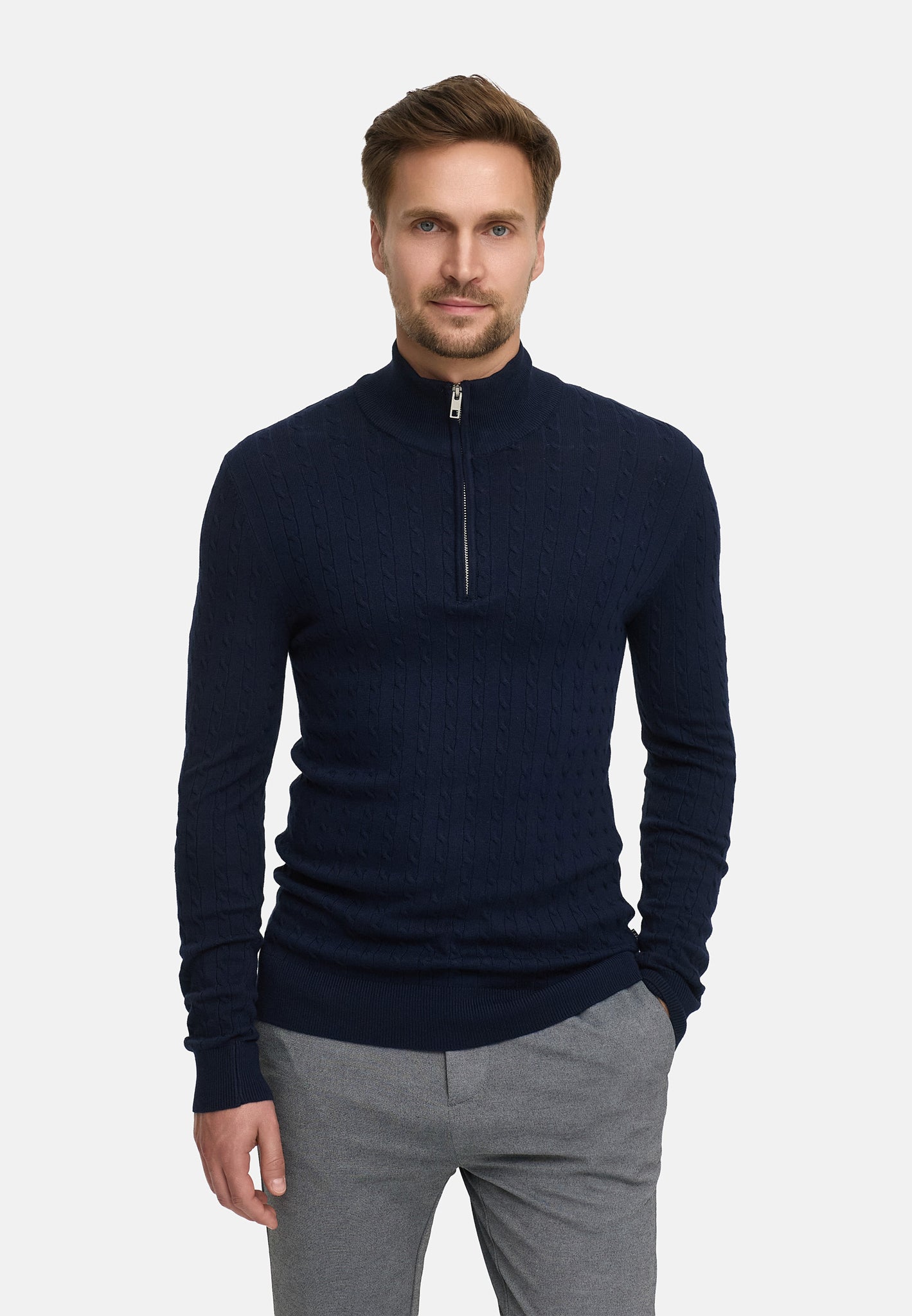 Strickpullover JFCamden half zip knit